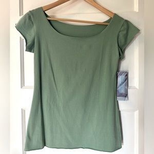 Blue Canoe Organic Cotton Mint Green Tissue Tee Small